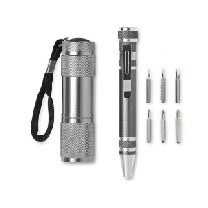 Tool set LED aluminium torch