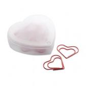 Heart shape clips in box