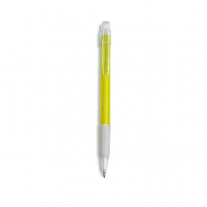 Ball pen with rubber grip