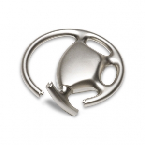 Metal key ring in steering wheel shape