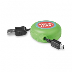 Retractable USB cable