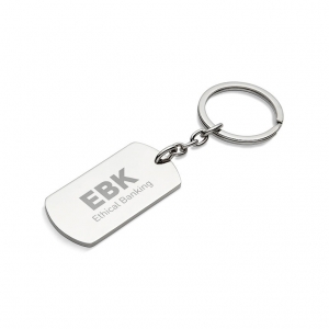 Metal key ring plate