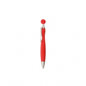 Plastic push type ball pen