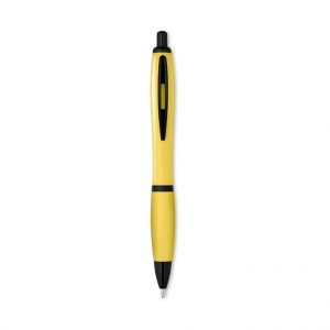 Retractable plastic ball pen