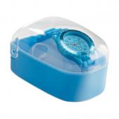 Watch in plastic box