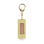 Gold ingot solar torch key ring