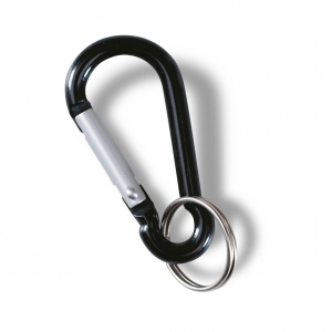 Carabiner hook with key ring