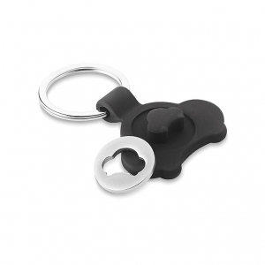 Car shaped key ring with token