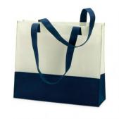 Shopping or beach bag in nonwoven material