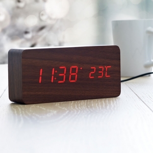 LED time display clock in MDF