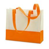 Shopping or beach bag in nonwoven material