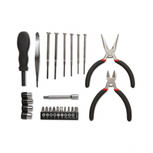 Tool set presented in aluminium case