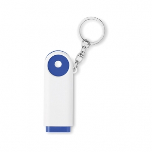 Key ring torch with token