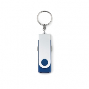 USB car charger with keyring